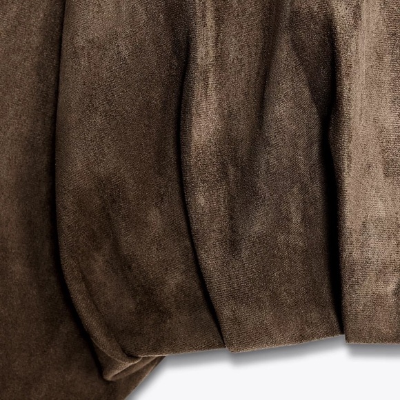 🦋 ZARA VIRAL 🦋  BLOGGERS FAVORITE 🦋 NWT ZARA FAUX SUEDE BOMBER JACKET - Picture 8 of 12